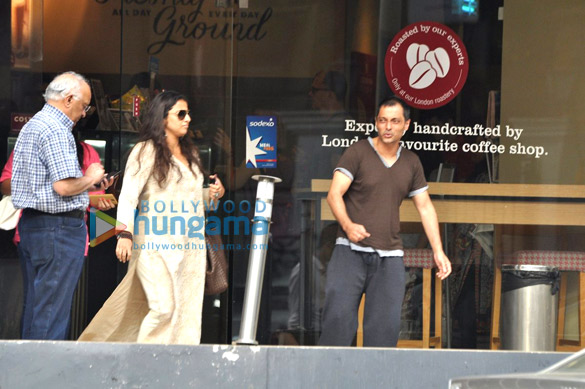 vidya balan snapped with sujoy ghosh post coffee meet 2
