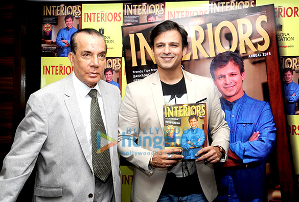 vivek oberoi unveils the cover of society interiors annual 2015 2