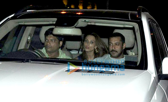 salman khan snapped with a mystery girl leaving from david dhawans house 2