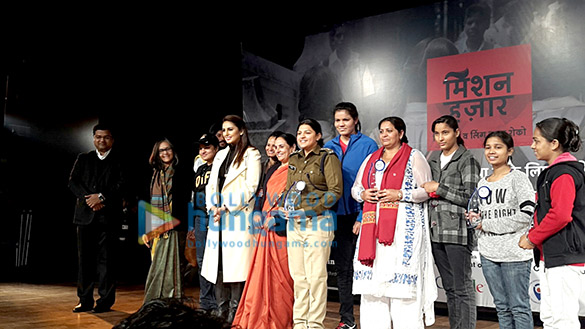 huma qureshi attends the closure event of mission hazaar initiative in rohtak 8