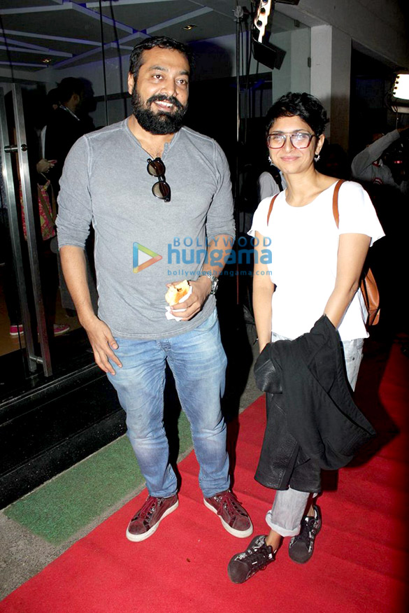 kiran rao anurag kashyap and rohan sippy at the movie preview of quentin tarintinos the hateful eight 2