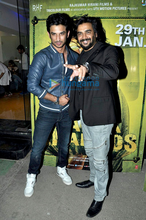 rishi kapoor sushant singh rajput others grace the special screening of saala khadoos 3