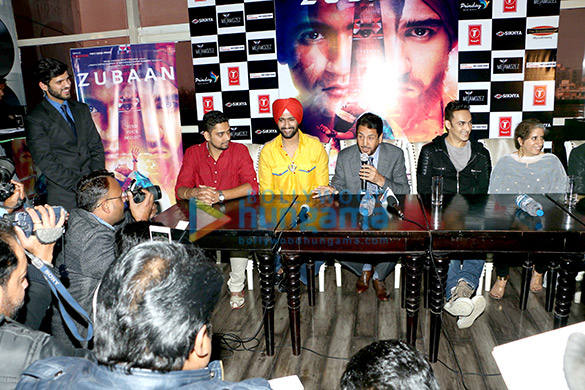 cast of the film zubaan launch the track ajj sanu oh mileya in ludhiana 2
