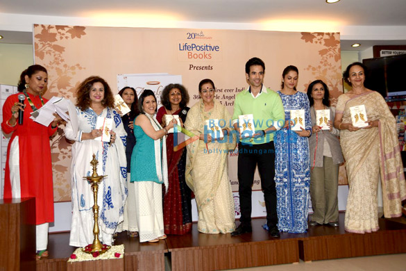 tusshar kapoor eesha koppikhar at the launch of roshani shenazs book angels speak 2