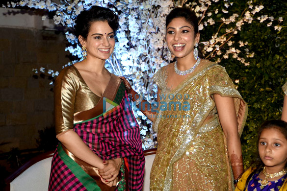 kangna ranaut graces shobha des daughter reception 5