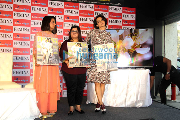 kangna ranaut her sister rangoli launch feminas latest issue 5