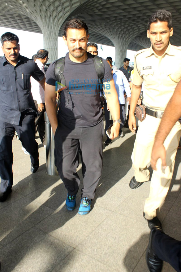 aamir khan leaves to shoot for dangal in delhi 2