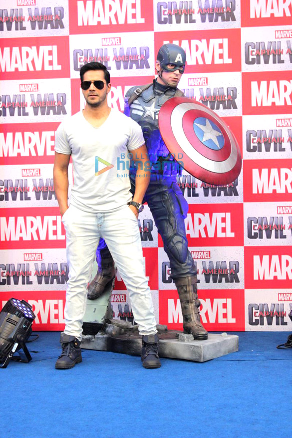 varun dhawan launches the captain america action figurines 12