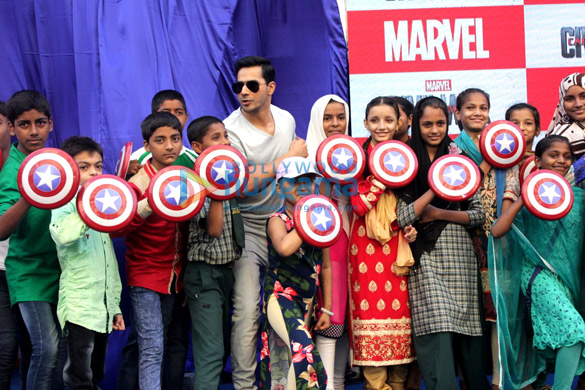 varun dhawan launches the captain america action figurines 4