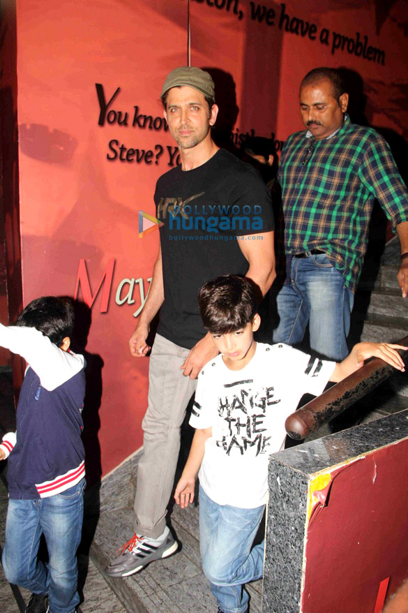 hrithik roshan kids snapped after watching the jungle book 2