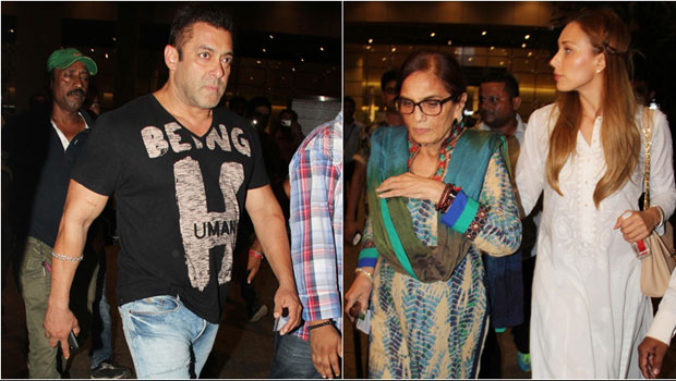 Salman Khan Spotted With Family, Lulia Vantur At Mumbai Airport
