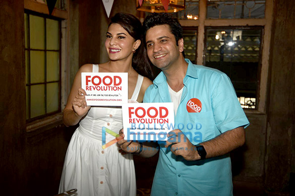 jacqueline fernandez promotes olivers food revolution on food foundation day 2