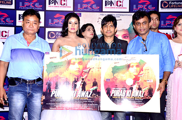 kamaal rashid khan launches the first look and music of the film purab ki aawaz 3