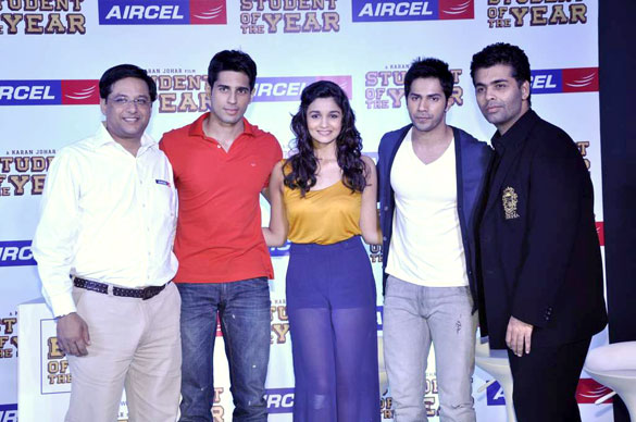 press conference of student of the year aircel tie up 3
