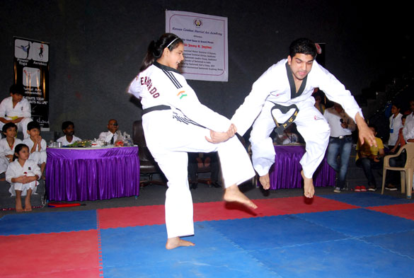 neetu chandra gets taekwondo second dan black belt 5