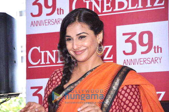 vidya balan launches cine blitz 39th anniversary issue 9