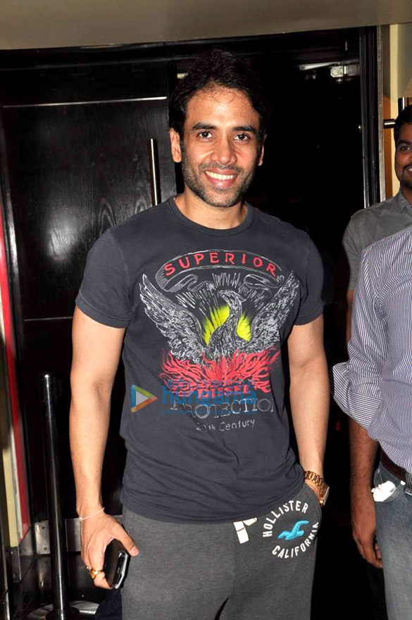 john and tusshar at the screening of shootout at wadala for media 4