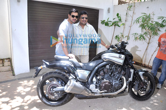 john abraham gifts his favourite bike to sanjay gupta 3