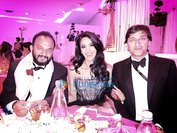Mallika with Michael Cohen & Prince Albert at the Cannes Film Festival 2013
