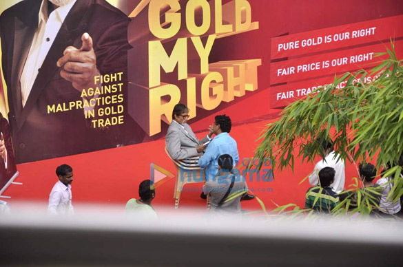 big b at kalyan jewellers ad shoot 10