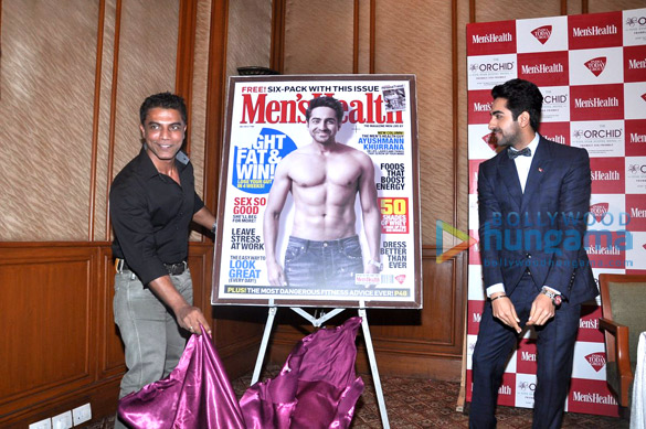 ayushmann launches his column unveils the latest issue of mens health 5