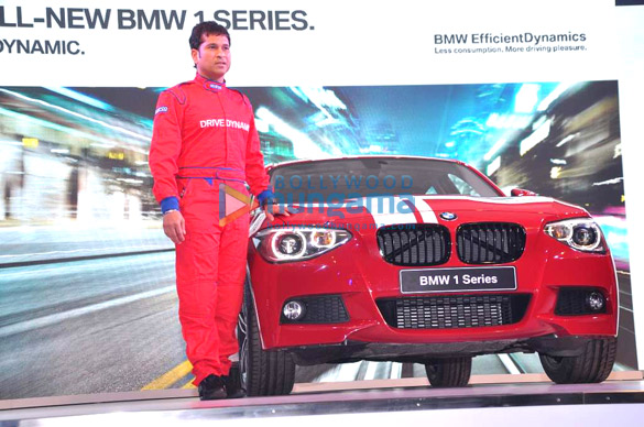 sachin at the launch of bmw 1 series 3