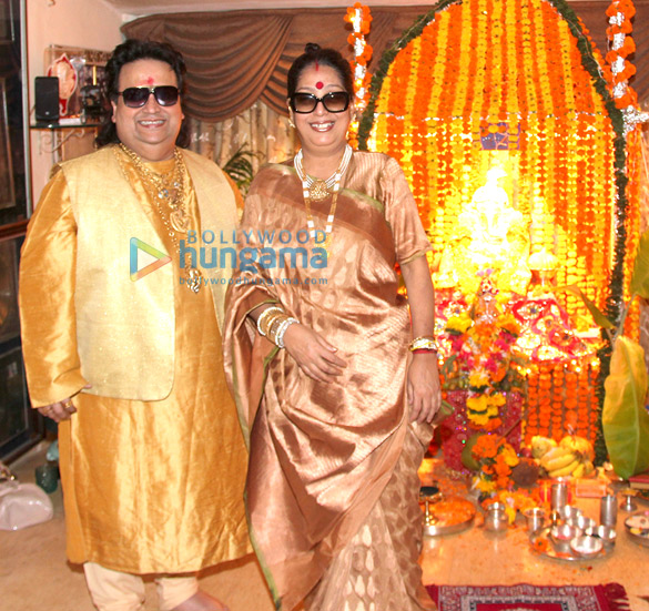 bappi lahiri celebrates ganesh chaturthi 4