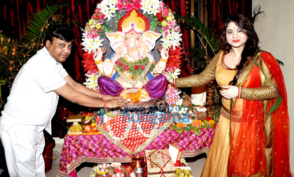 misti mukherjee celebrates ganesh chaturthi at home 5