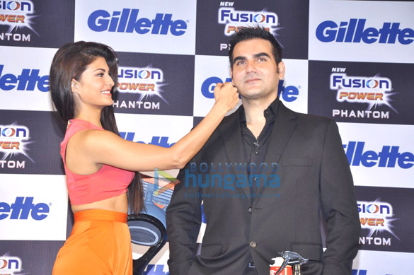 jacqueline rahul dravid arbaaz at the launch gillettes new range 6