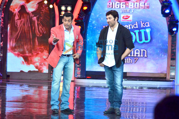 sunny deol promotes singh saab the great on bigg boss 7 6