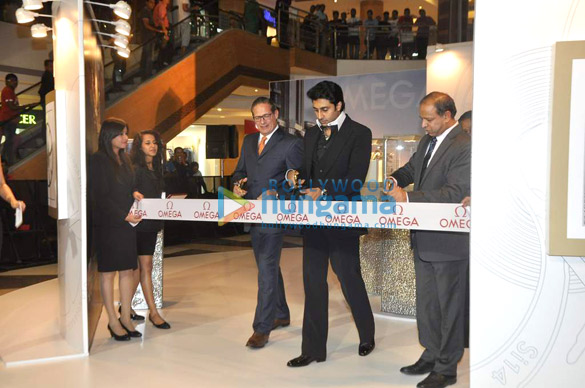 abhishek at the promotion of omega watches 2