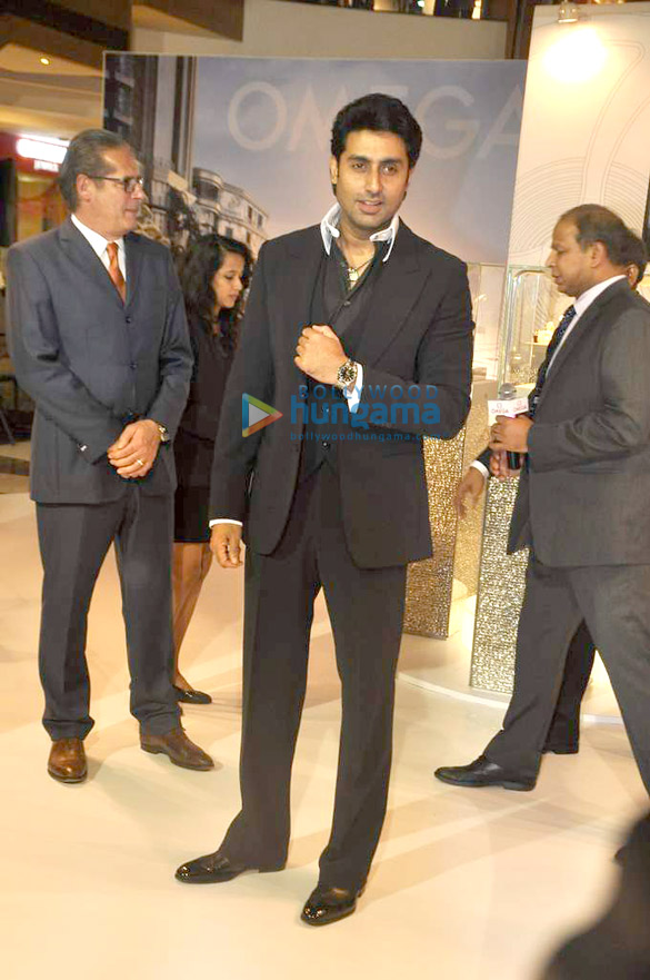 abhishek at the promotion of omega watches 8