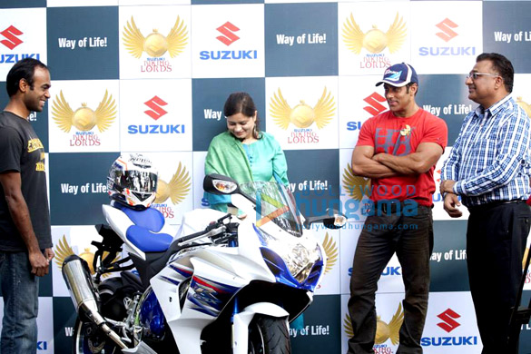 salman khan at the launch of suzuki biking lords 3