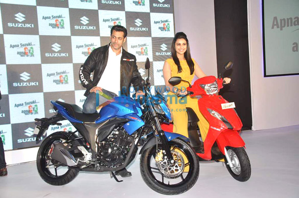 salman parineeti launch suzukis latest bikes 2