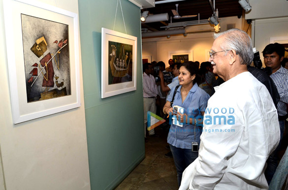 gulzar inaugurates painting exhibition epic on rock shelters 7