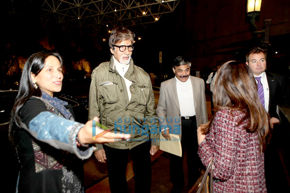 amitabh bachchan arrives at melbourne for iffm 2014 3