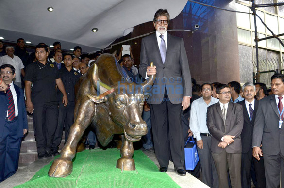 big b rings the opening bell of bse as a part of his tv serial yudhs promotions 7