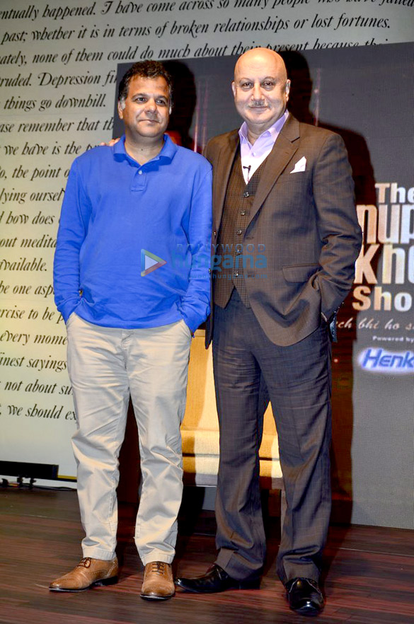 launch of anupam khers new talk show on colors 7