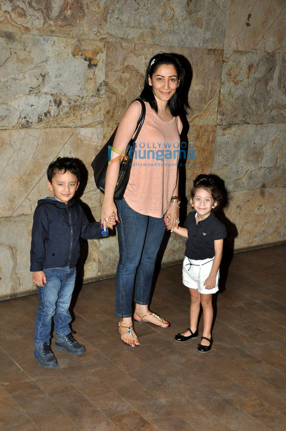 manyata dutt snapped with kids at lightbox 2