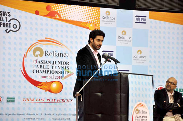 abhishek bachchan supports 20th asian junior table tennis championship mumbai 2014 3