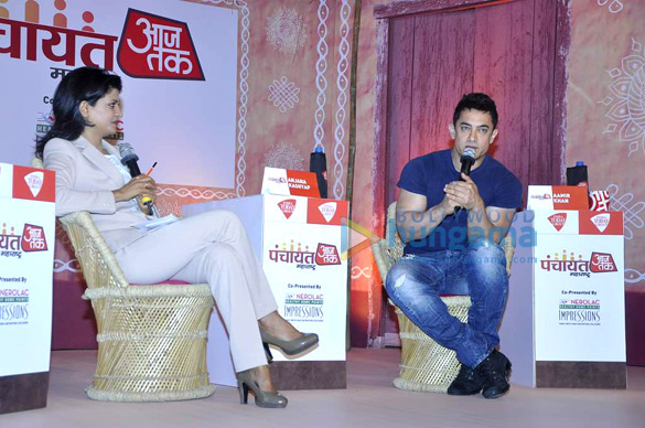aamir khan and other celebs at panchayat aaj tak talk show 2