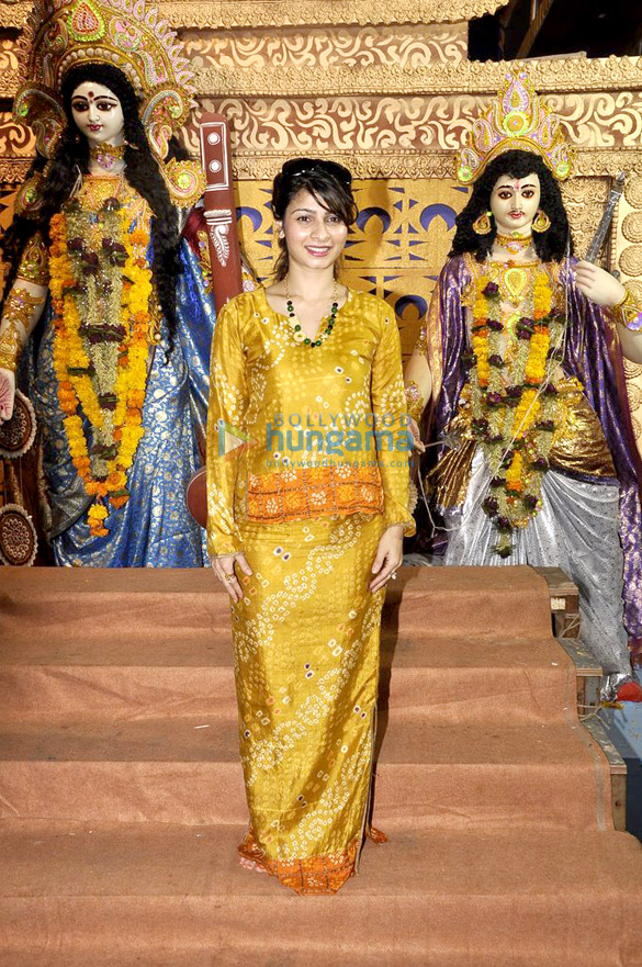 tanisha mukherjee at durga pooja 3