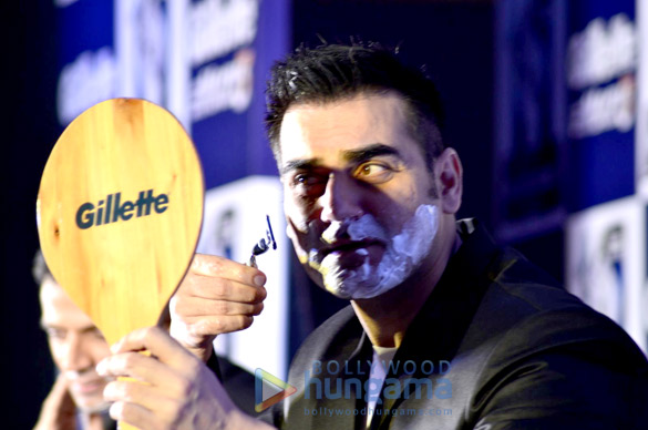 arbaaz khan kriti sanon rahul dravid at gillette will you shave campaign 4