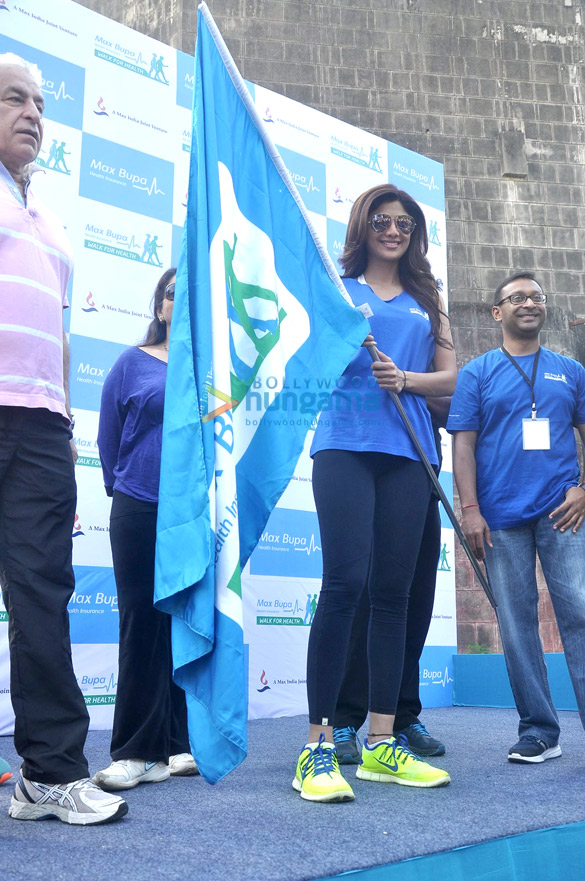 shilpa shetty flags off walk for health campaign by max bupa 2