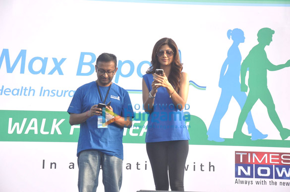 shilpa shetty flags off walk for health campaign by max bupa 8