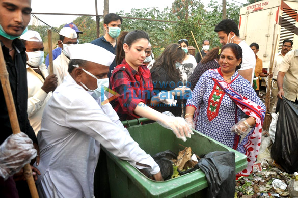 tamannaah bhatia at swachh bharat cleanliness drive 5