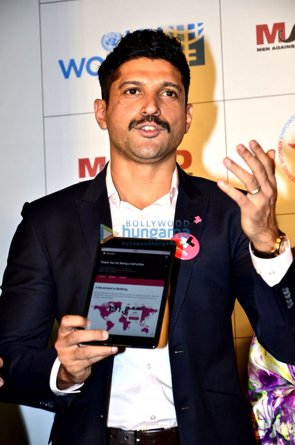 farhan akhtar at the launch of un women 3