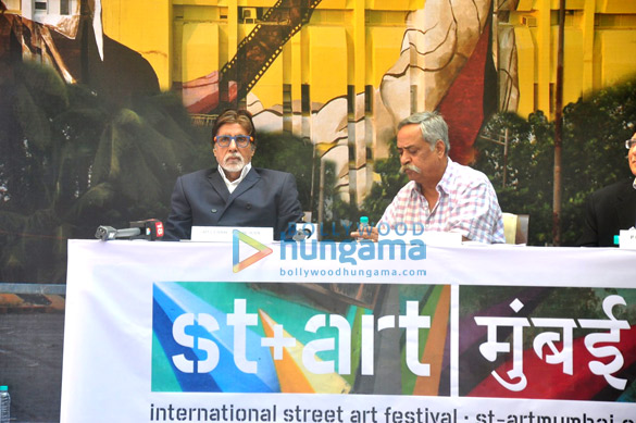 amitabh bachchan snapped promoting a street art festival 4
