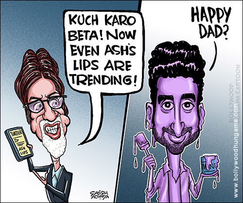 Bollywood Toons: Aishwarya Rai’s lips become the talk of twitter!