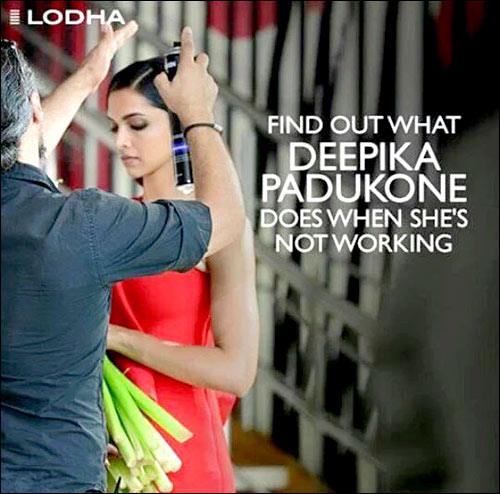 check out deepika padukone shoots for the ad of a real estate group 4